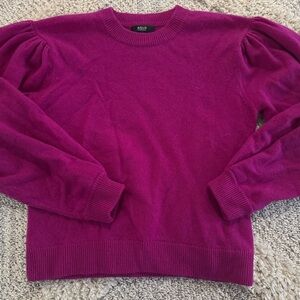 Aqua Women's Fuchsia Crew Neck Sweater